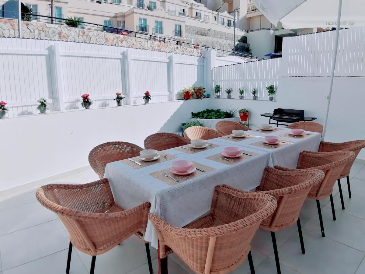 Big Villa Puerto Rico Streetfront With Private Saltwater Jacuzzi Pool, Bbq, Kitchen & 3 Terraces Near Shopping Center Puerto Rico (Gran Canaria) Exterior foto