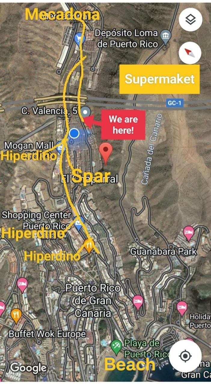 Big Villa Puerto Rico Streetfront With Private Saltwater Jacuzzi Pool, Bbq, Kitchen & 3 Terraces Near Shopping Center Puerto Rico (Gran Canaria) Exterior foto